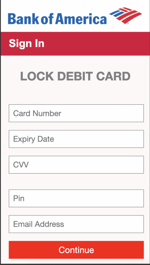 Bank Of America (BOA) Scam Page Long Lasting Non-Red 2025 - Image 2