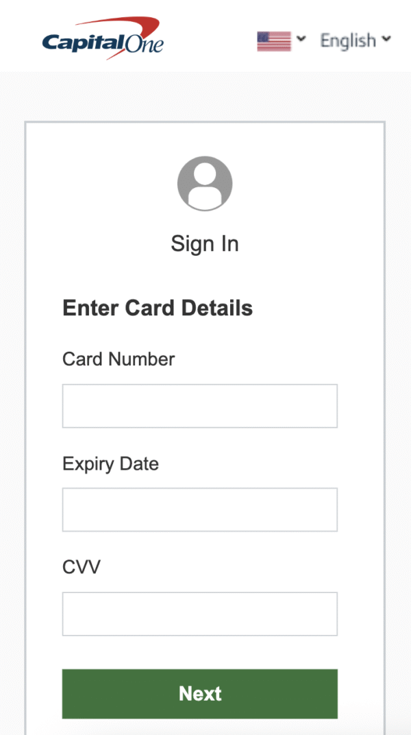 Capital One Scam Page 2025 Pur Php made Non-Red - Image 2