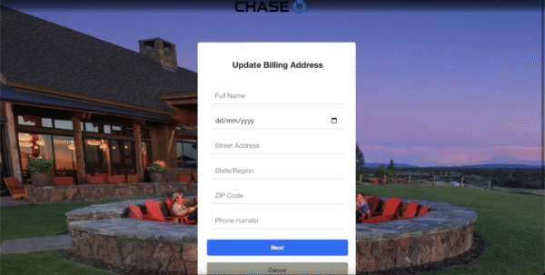 Chase Bank Non Detectable Non-Red 2025 ScamPage | Chase Bank Scam Page - Image 3