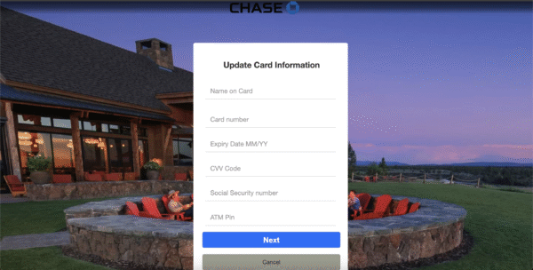 Chase Bank Non Detectable Non-Red 2025 ScamPage | Chase Bank Scam Page - Image 2