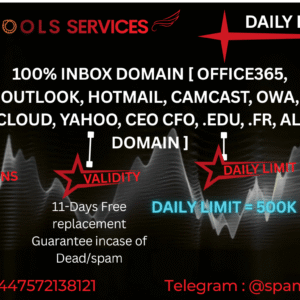 Bullet Proof SMTP Daily Limit 500k | 100% Inbox Office365 Hotmail Outlook ceo cfo all domain