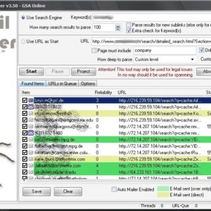GSA Email Spider 5.02 | Extract Email/Phone/DOB/Country