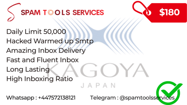 Kagoya .jp Smtp 100% inbox to All Mix Domain emails | 100,000 Emails a Day